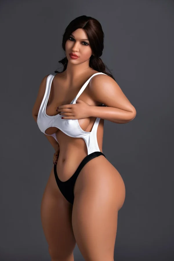 Immerse yourself in the lifelike experience offered by the TPE Chubby Sex Doll 156cm Kama.