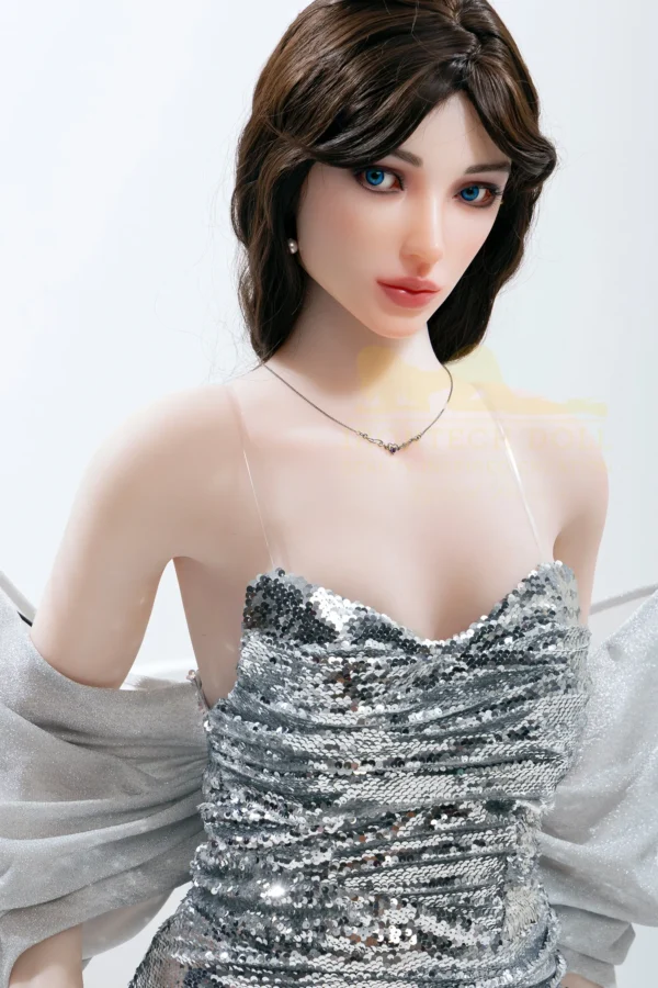 Introducing the epitome of delicate allure:  Doll's Small Breast Sex Doll TPE 162cm S47 Gia.