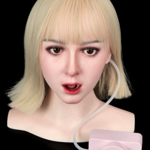 Oral sexdoll -  Doll's ROS head is compatible with an auto blow machine