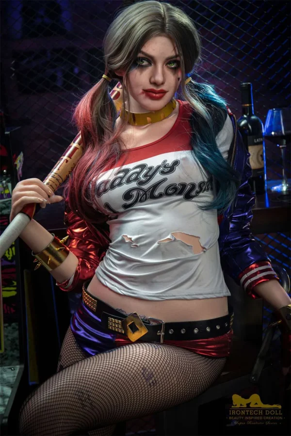 Unleash your desires with this stunning Harley Quinn sex doll. Meet  Doll Ivy