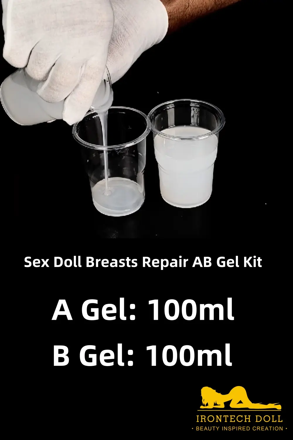 Deflated Breasts Repair AB Gel | Sex Doll Repair Doll Gel Breasts Repair material. Configuration: A Gel 100ml