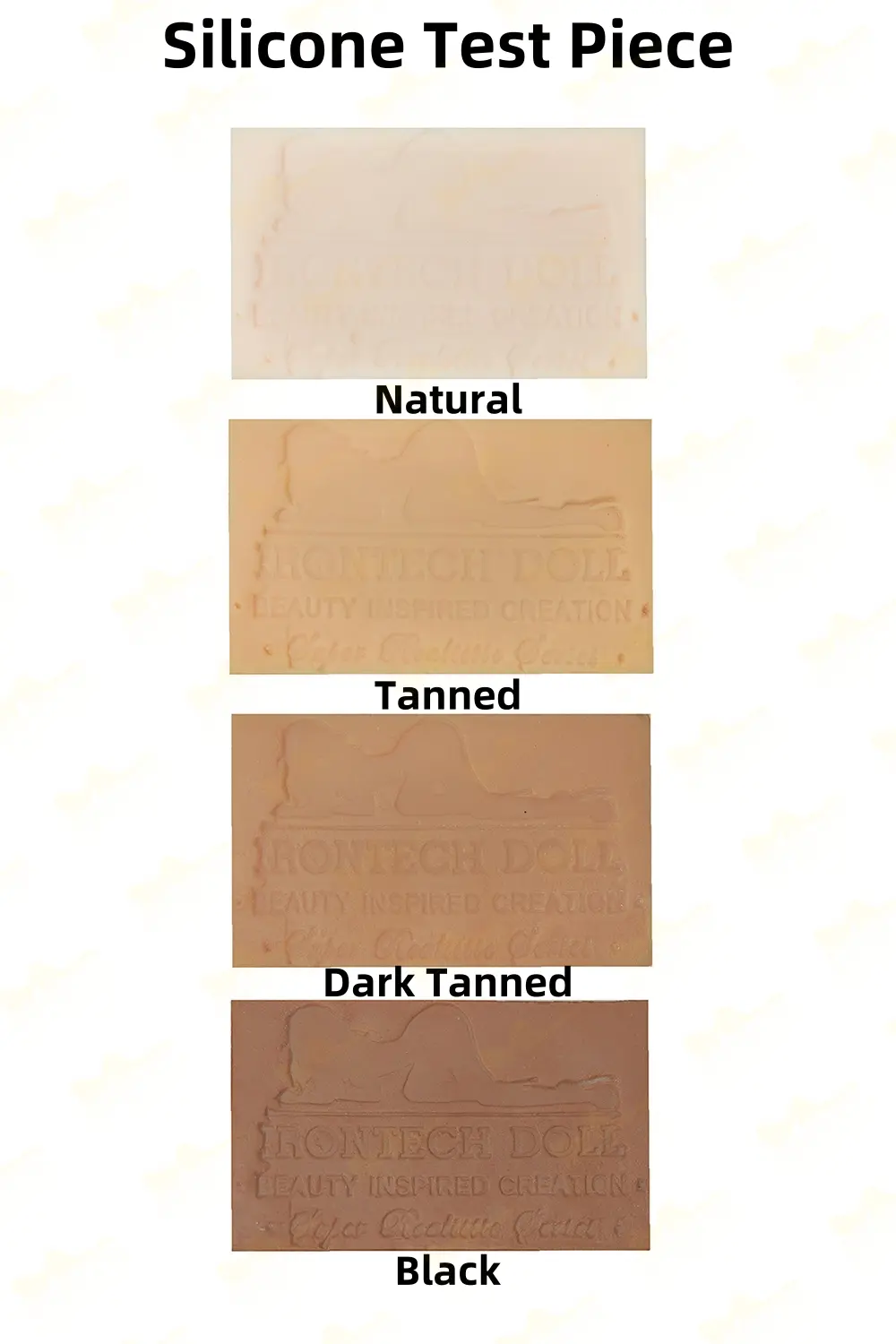 Doll Silicone Test Sample. Sex Doll color and softness test sample.